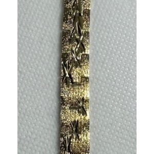 41002 Bileklik Çelik - Altın kaplama 24k