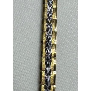 41004 Bileklik Çelik - Altın kaplama 24k