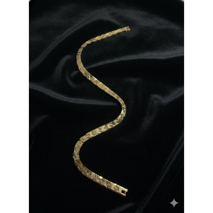 41006 Bileklik Çelik - Altın kaplama 24k