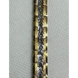 41007 Bileklik Çelik - Altın kaplama 24k