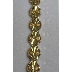 41009 Bileklik Çelik - Altın kaplama 24k