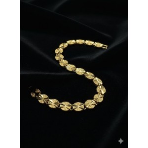 41009 Bileklik Çelik - Altın kaplama 24k