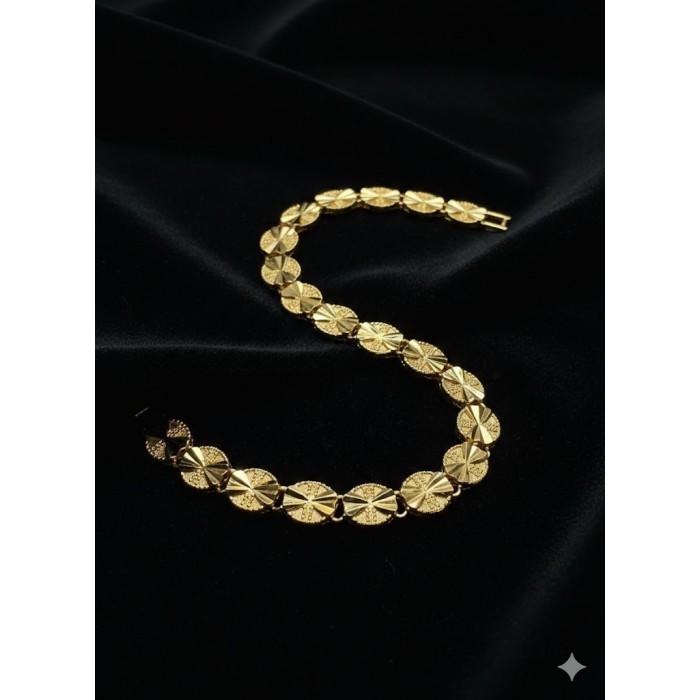 41009 Bileklik Çelik - Altın kaplama 24k