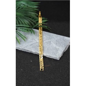 41010 Bileklik Çelik - Altın kaplama 24k