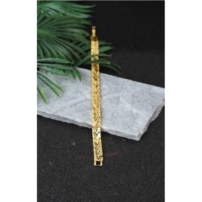 41010 Bileklik Çelik - Altın kaplama 24k