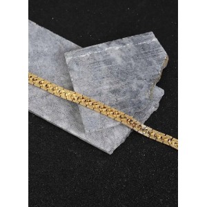 41012 Bileklik Çelik - Altın kaplama 24k