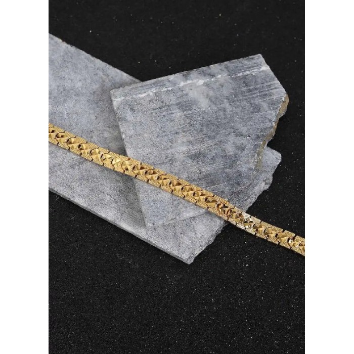 41012 Bileklik Çelik - Altın kaplama 24k