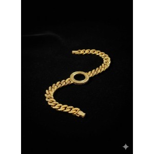 41014 Bileklik Çelik - Altın kaplama 24k