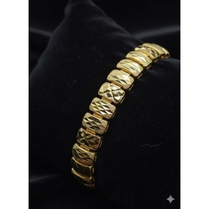 41016 Bileklik Çelik - Altın kaplama 24k