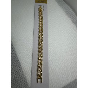 41017 Bileklik Çelik - Altın kaplama 24k