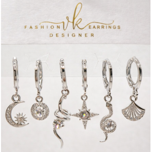 20370 Rodyum Kaplama Küpe