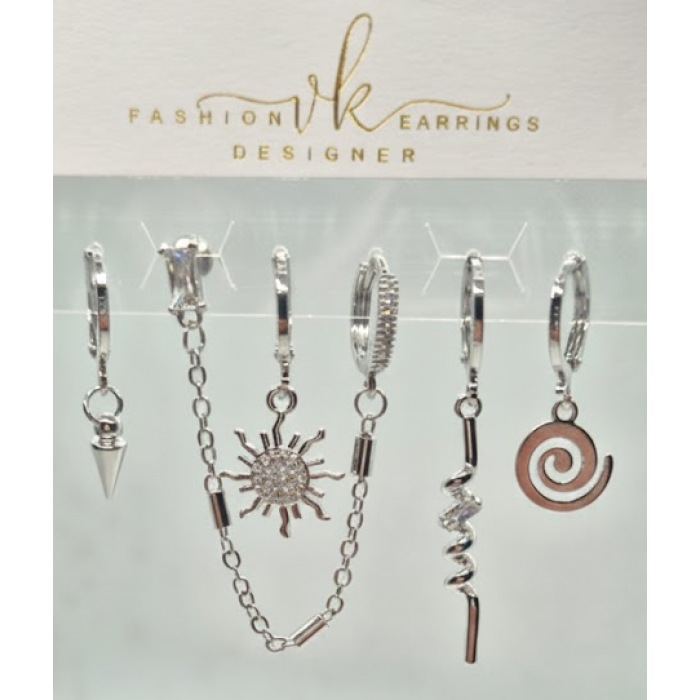 20372 Rodyum Kaplama Küpe