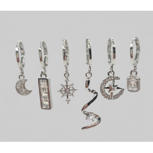 20375 Rodyum Kaplama Küpe