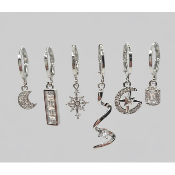 20375 Rodyum Kaplama Küpe