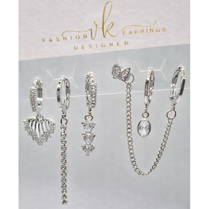 20376 Rodyum Kaplama Küpe