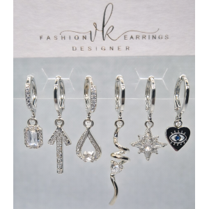 20377 Rodyum Kaplama Küpe