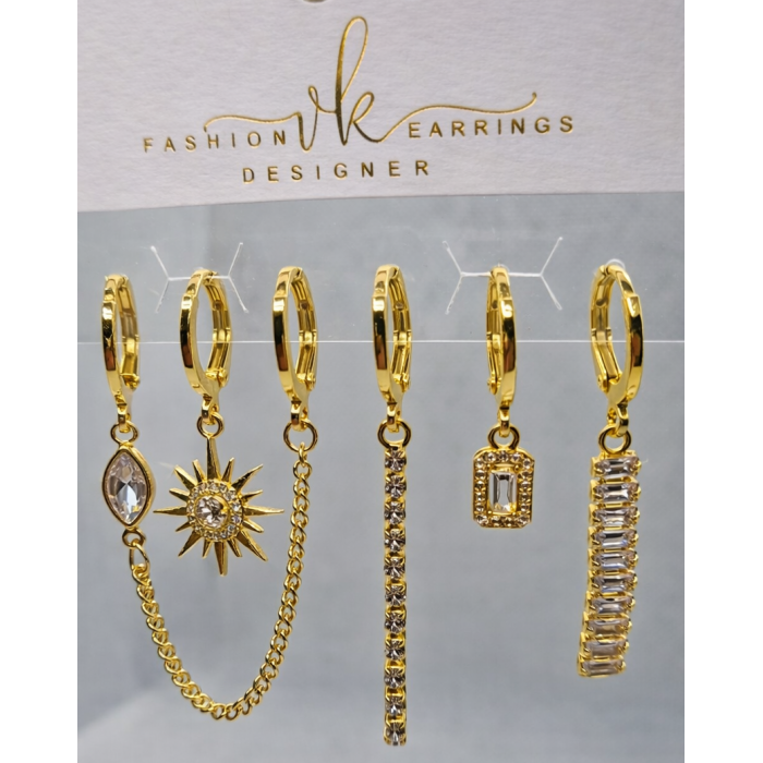 20381 Rodyum Kaplama Küpe