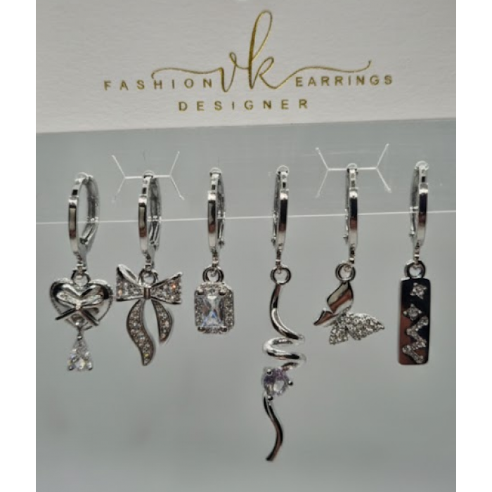 20384 Rodyum Kaplama Küpe