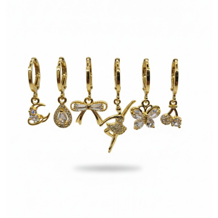 20386 Rodyum Kaplama Küpe