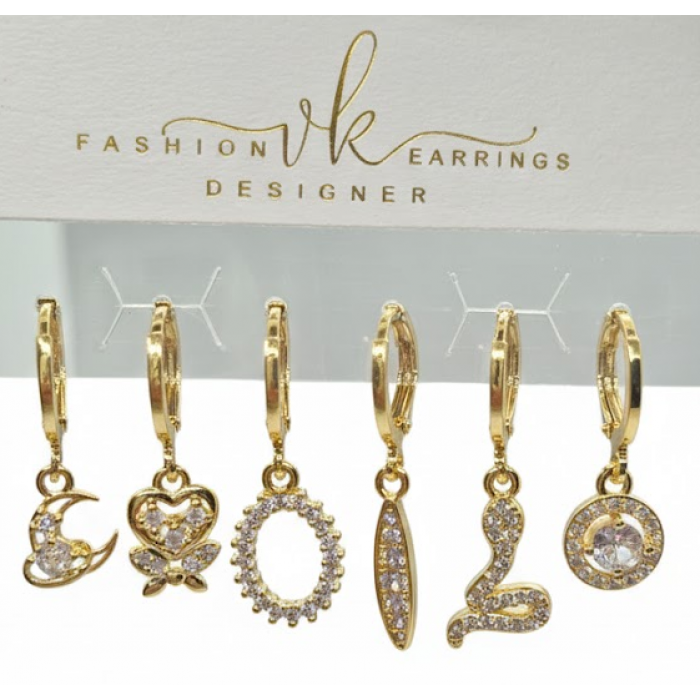 20387 Rodyum Kaplama Küpe