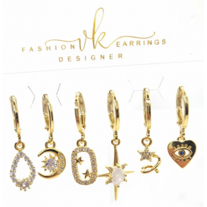 20388 Rodyum Kaplama Küpe