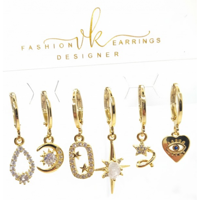 20388 Rodyum Kaplama Küpe