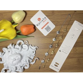 5 Yonca Gold-Silver Bileklik