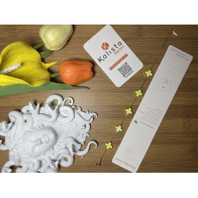 5 Yonca Gold-Neon Sarı Bileklik